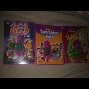 3 PACK OF BARNEY MOVIES